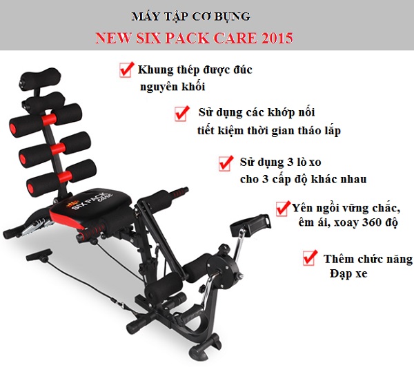 Đặc điểm máy tập bụng New Six Pack Care